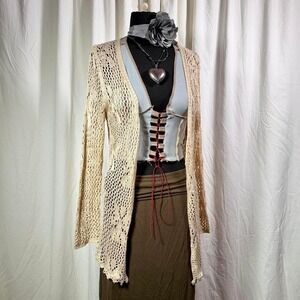 Viva Collection of NY Vintage Crochet Cardigan – S/M